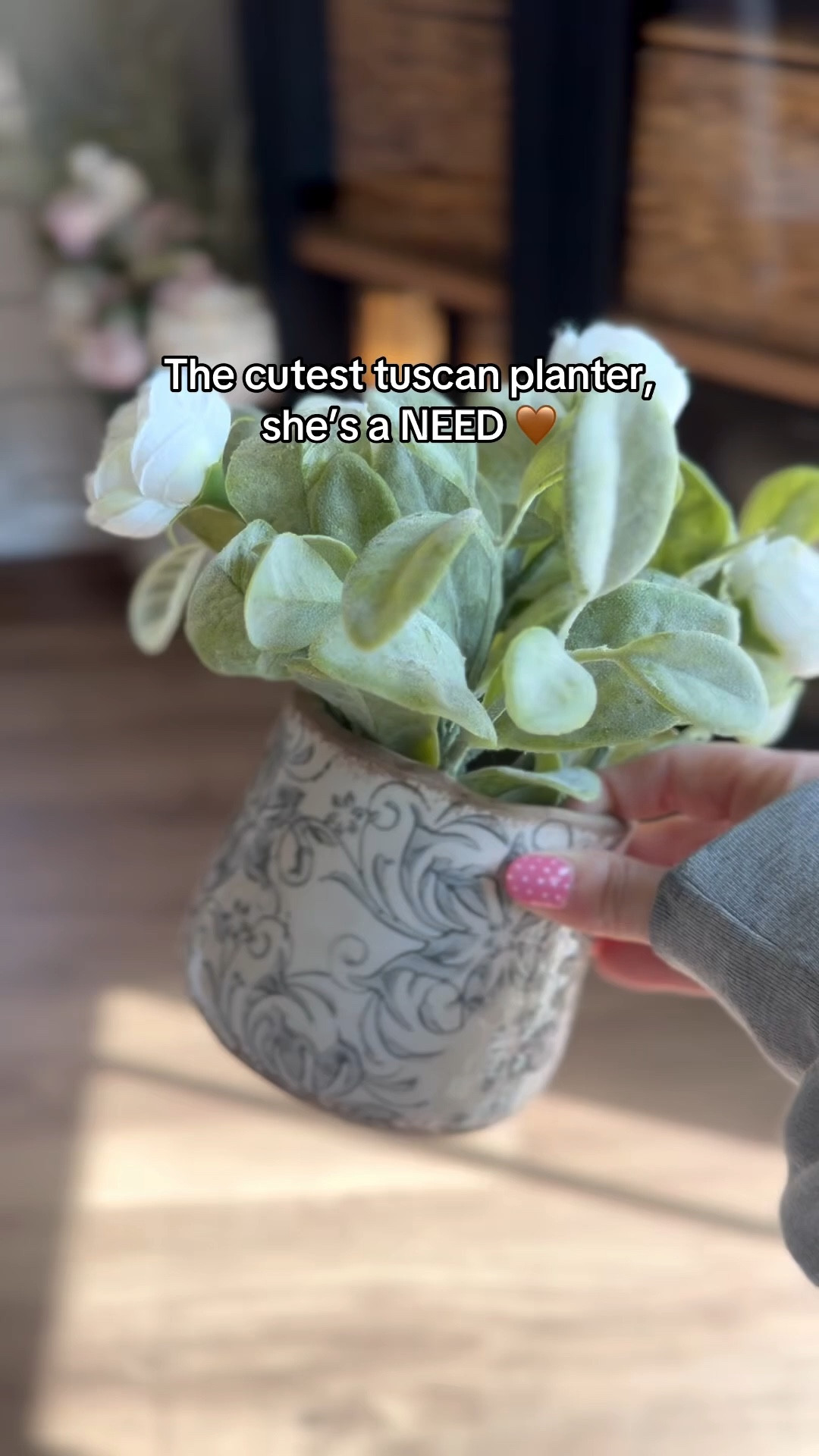 the cutest mini tuscan planter 