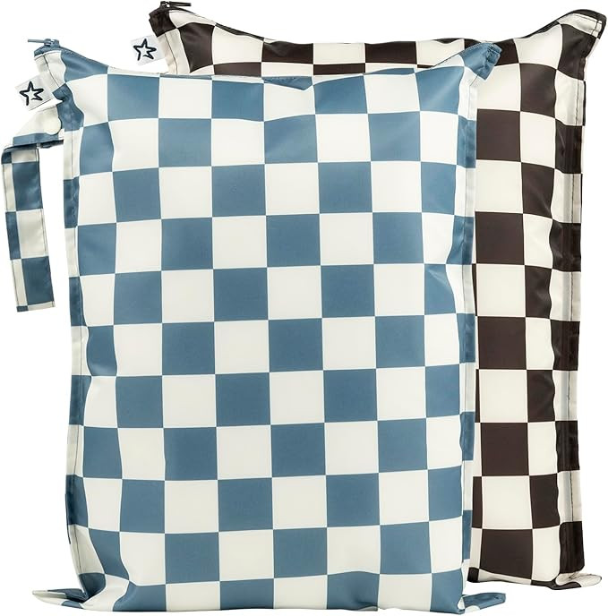 Tiny Twinkle Mess-proof Wet Bags 2 Pack Waterproof and Washable Bag for Travel storage, Stroller,... | Amazon (US)