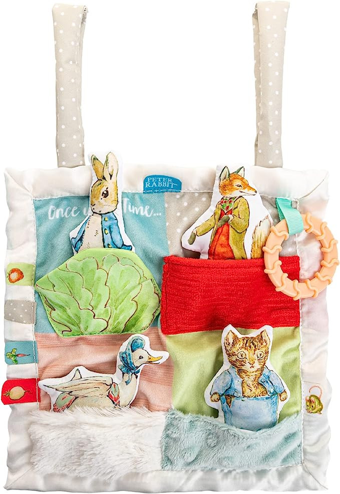 KIDS PREFERRED Beatrix Potter Peter Rabbit Peek-a-Boo On The Go Blanky, Activity Lovey Security B... | Amazon (US)