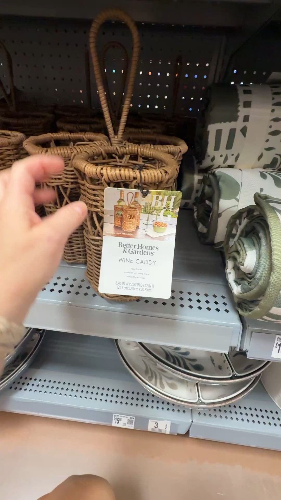 Rattan wine caddy that can double as a utensil holder (reminds me of a similar one from McGee & Co)

Woven resin rattan
Large loop handle
Doubles as a utensil caddy

#LTKSeasonal #LTKHome #LTKFindsUnder50

#LTKHome #LTKSeasonal #LTKSummerEdit