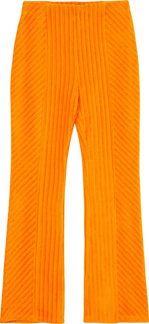 Kids' Rib Velour Flare Pants | Nordstrom