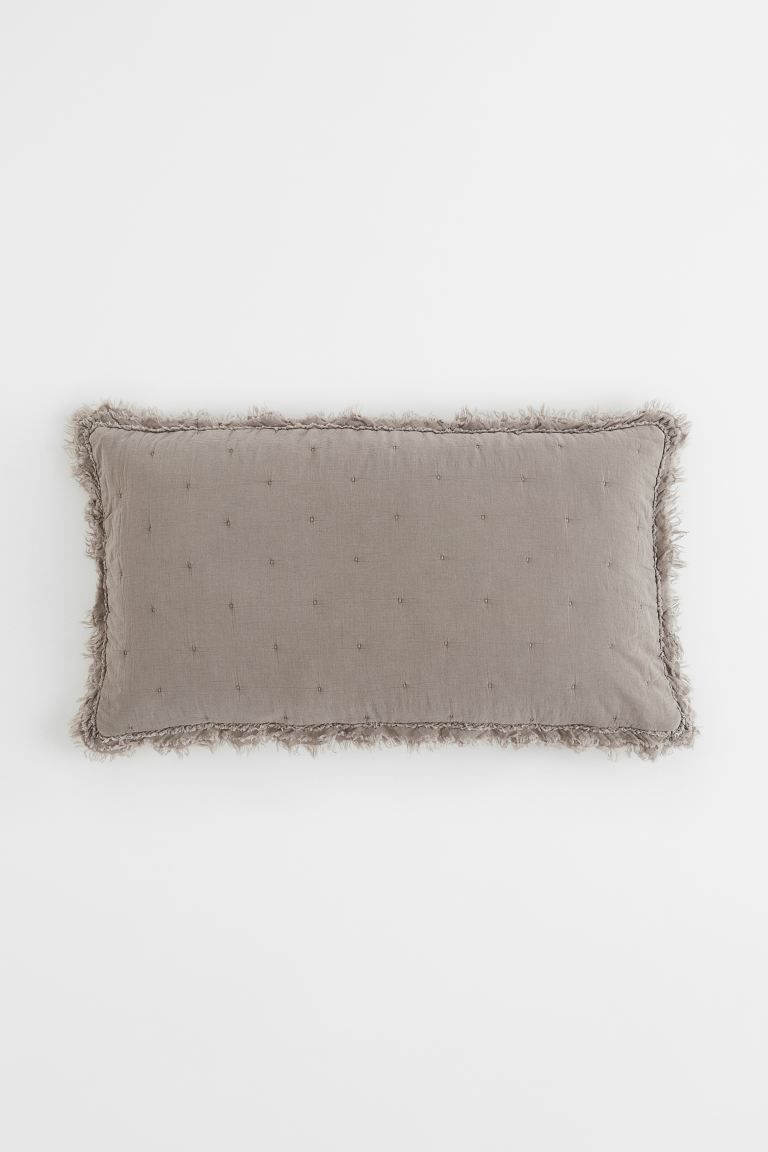 Frill-trimmed cushion cover | H&M (UK, MY, IN, SG, PH, TW, HK)