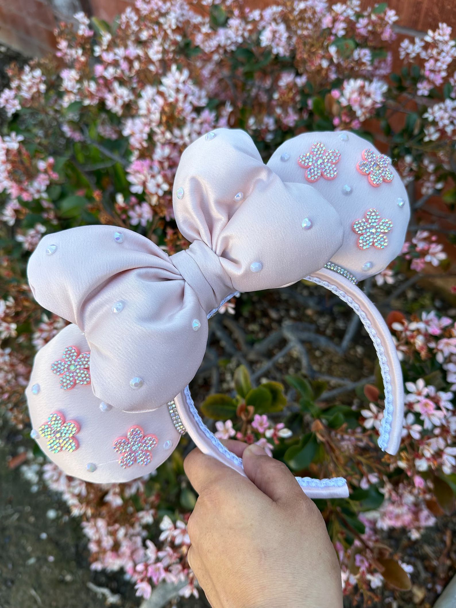 Sweet Floral Minnie Ears - Etsy | Etsy (US)