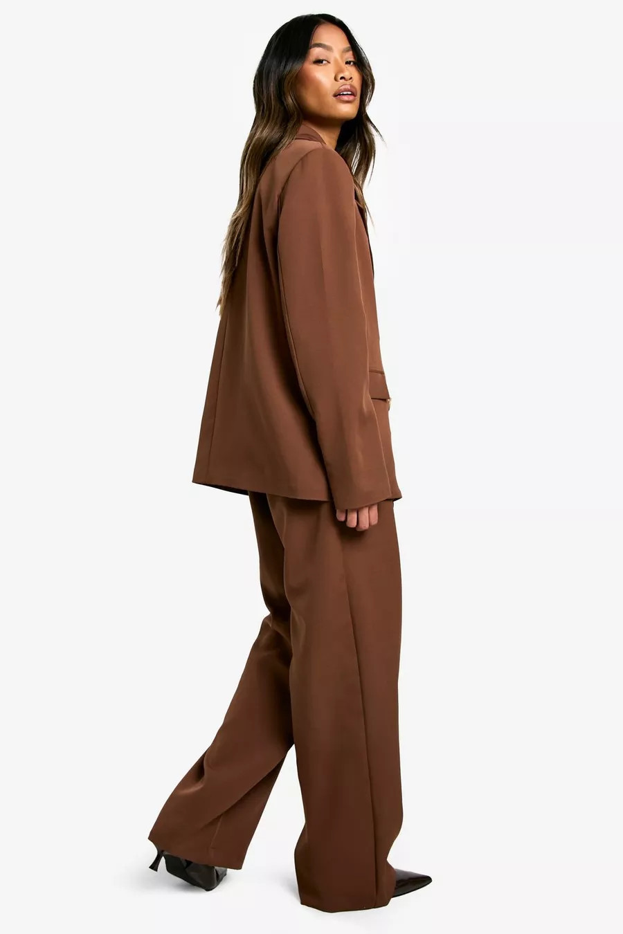 Woven Pleated Tailored Straight Leg Trouser | Nasty Gal US