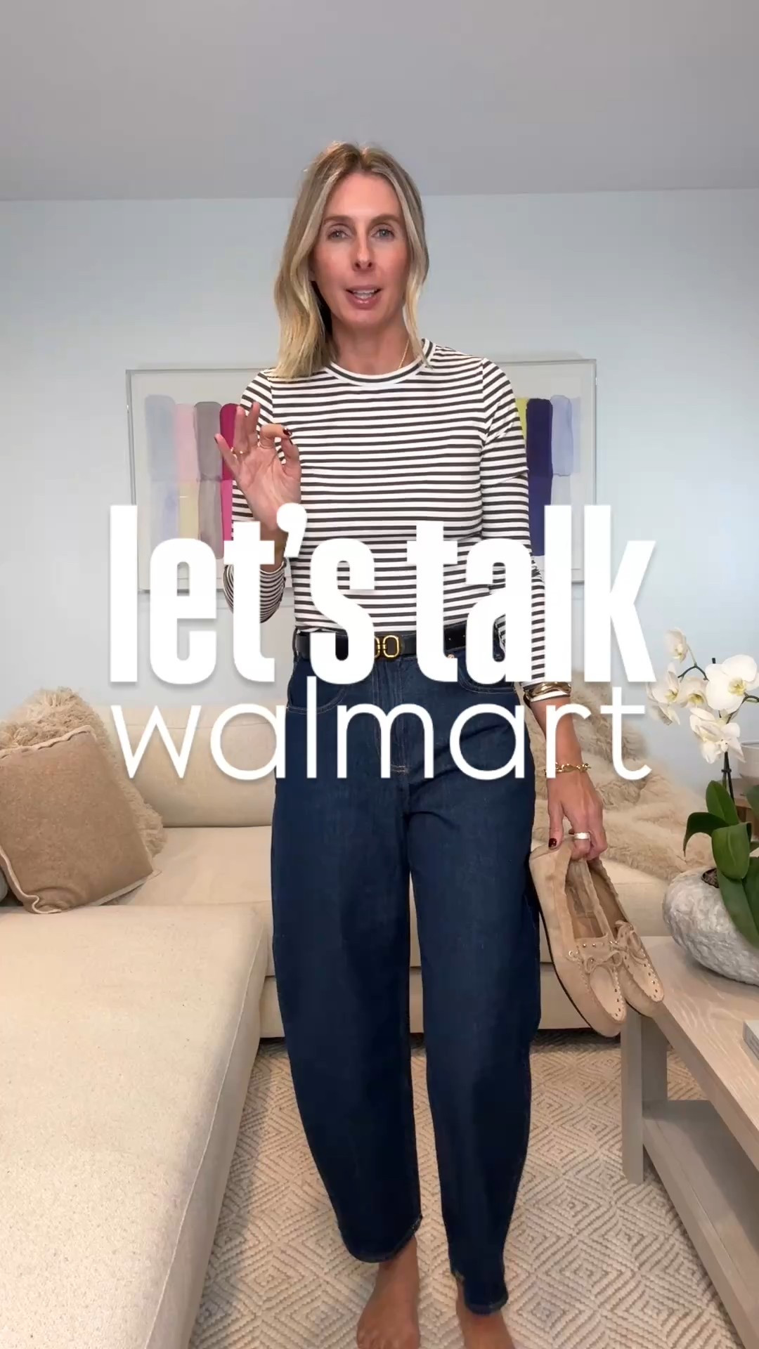 what should you be shopping for at walmart? staples and on trend pieces that you want to try — without sorting a fortune!!

$8 STRIPED CREWNECK
wearing the small. super stretchy. soft. lightweight but not sheer. wearing the small. 

$25 MOCASSINS
softest, most comfiest shoe. fabulous color. not bulky. love the stud detail. SOLD!! 

$20 BARN JACKET
love the crop. the cord collar. great neutral color. YES PLEASE! wearing medium. 

$11 FLEECE
very free people! soft. lightweight. MUST HAVE! wearing medium.

FLEECE BOOTIES
giving me free people vibes. can wear indoor or outdoor. at less than $30 these are a must have. oh, and they are soooo comfy too! 🤍

#LTKStyleTip #LTKFindsUnder50 #LTKSeasonal