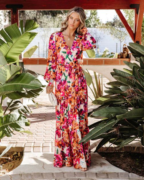 Elowen Floral Tiered Maxi Dress | VICI Collection