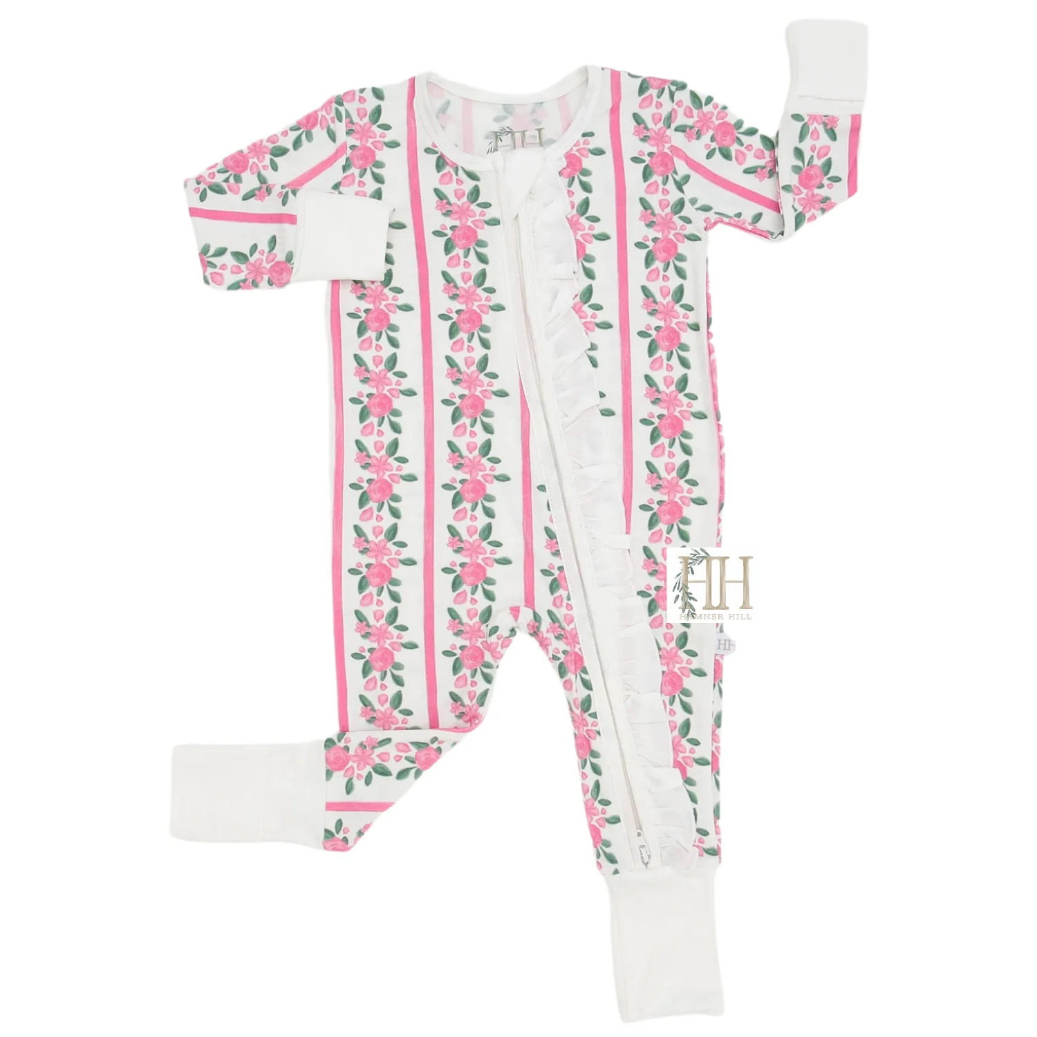 Girls Lynlee Double Zipper Romper | Hamner Hill