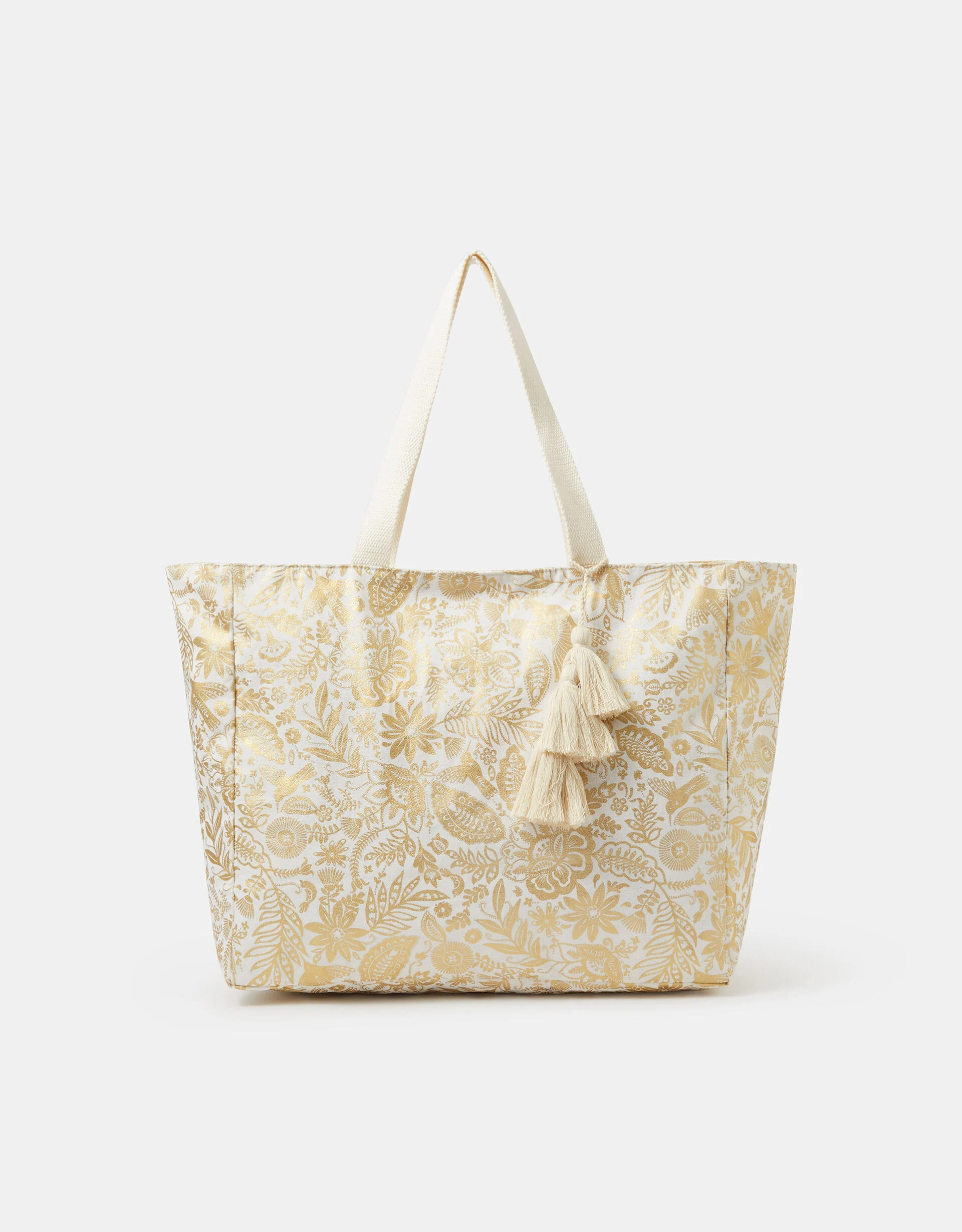 Shimmer Paisley Beach Tote Bag | Accessorize (Global)