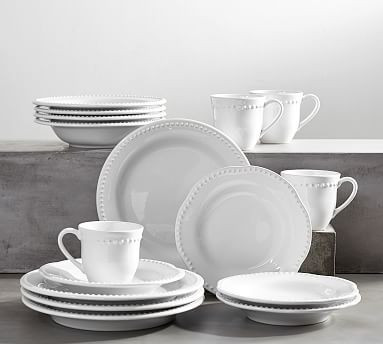 Emma Beaded Stoneware Dinnerware Sets | Pottery Barn (US)