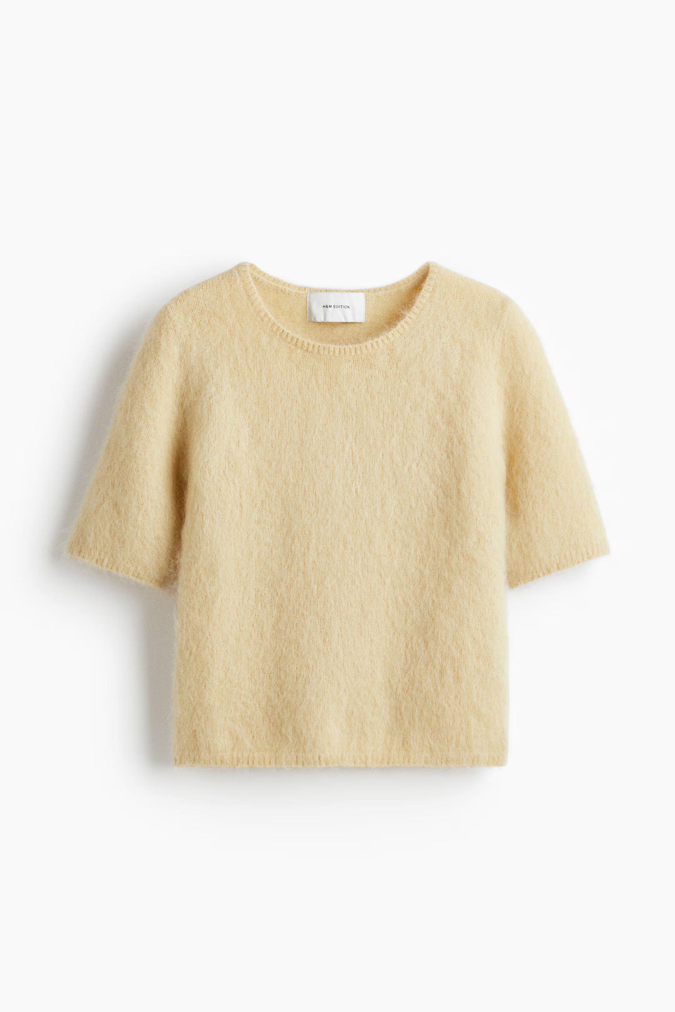 Knitted mohair-blend T-shirt | H&M (UK, MY, IN, SG, PH, TW, HK)