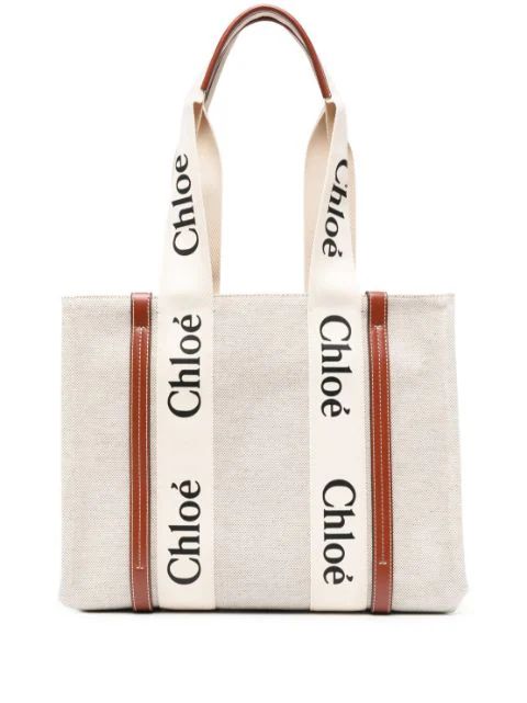Chloé Medium Logo Tote Bag - Farfetch | Farfetch Global