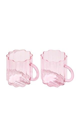 Fazeek Wave Mugs Set of 2 in Pink from Revolve.com | Revolve Clothing (Global)