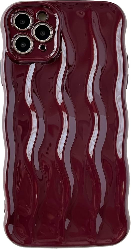 Caseative for iPhone 11 Pro Max Case,Water Ripple Pattern Curly Wave Frame Soft Compatible with i... | Amazon (US)