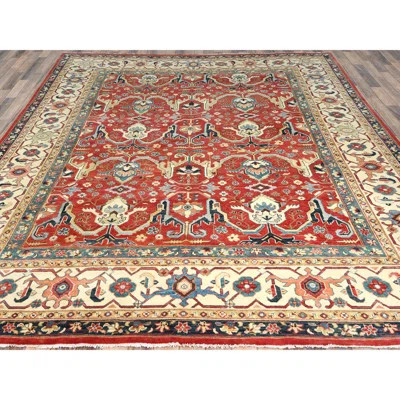 One-of-a-Kind Vianna Hand-Knotted New Age 9' x 12' Area Rug in Red | Wayfair North America