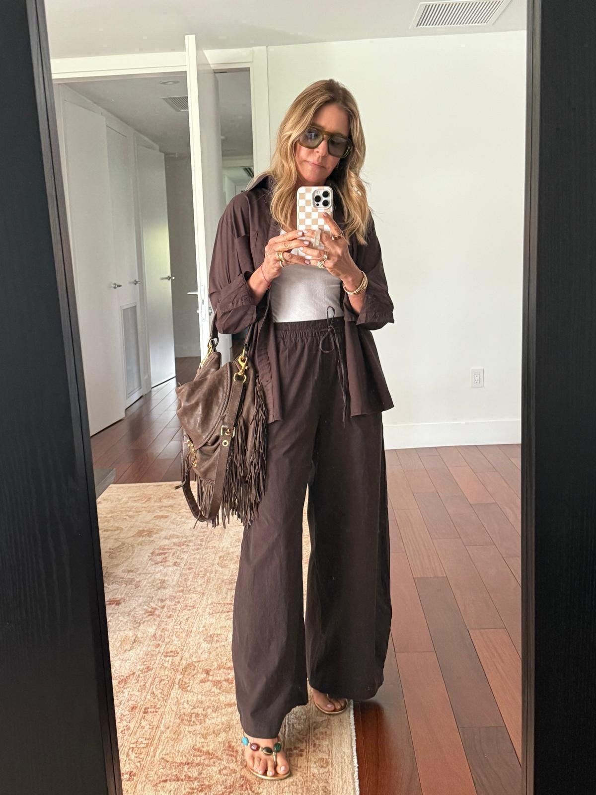 Saturday outfit that I will wear on repeat, set is Zara but accessories made the look great  

#LTKStyleTip