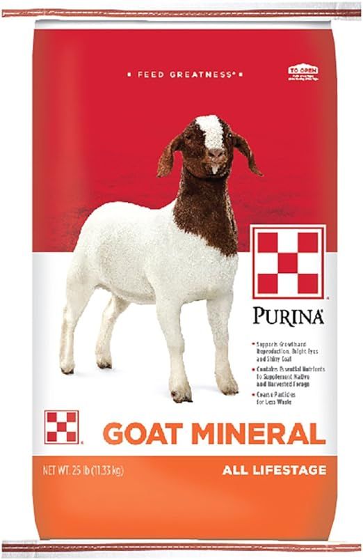 Purina | Goat Mineral Supplement for All Types and Lifestages | 25 Pound (25 lb) Bag | Amazon (US)