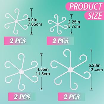 PAGOW 8 Pcs Climbing Houseplant Stem Supports, Clear Plastic Flower Plant Growth Stakes Trellis, ... | Amazon (US)