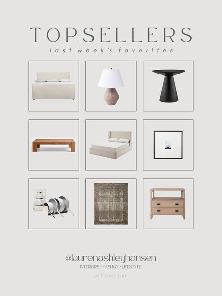 This week’s top sellers! All beautiful home finds, and many of which I own and love so much! If you’re looking for a new bed frame, these two are hands down the ones I would recommend! They’re absolutely beautiful, great prices and worth the wait! 

#LTKhome #LTKstyletip
