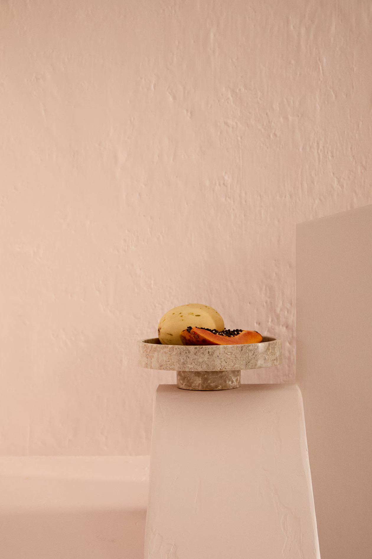 - Footed marble serving bowl - Beige - Home All | H&M US | H&M (US + CA)