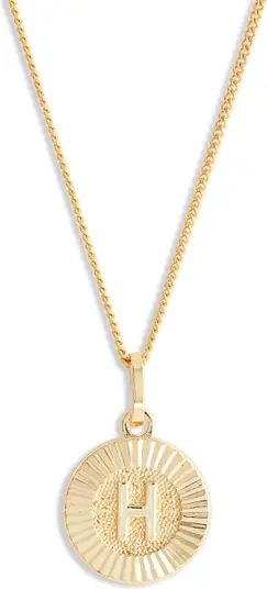 Initial Medallion Pendant Necklace | Nordstrom