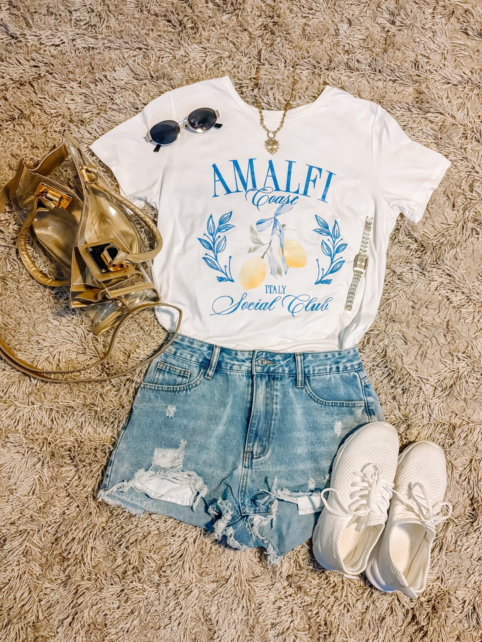 Summer Outfit!! 🍋 
This trendy look is super chic yet comfy!! 
So many sales!!  The best part…everything is priced under $25!!
*size up in shorts

#LTKShoeCrush #LTKSaleAlert #LTKStyleTip