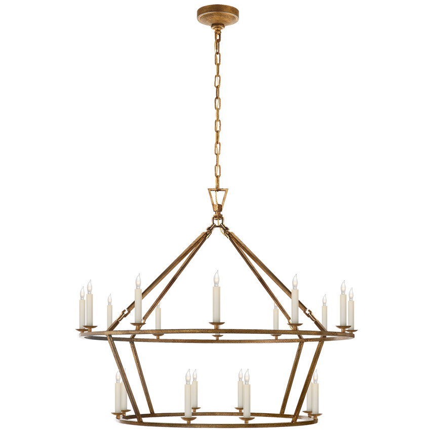 Darlana Large Two-Tiered Ring Chandelier | Visual Comfort