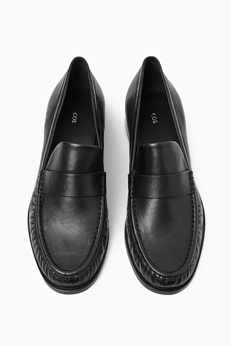 LEATHER LOAFERS - BLACK - COS | COS UK