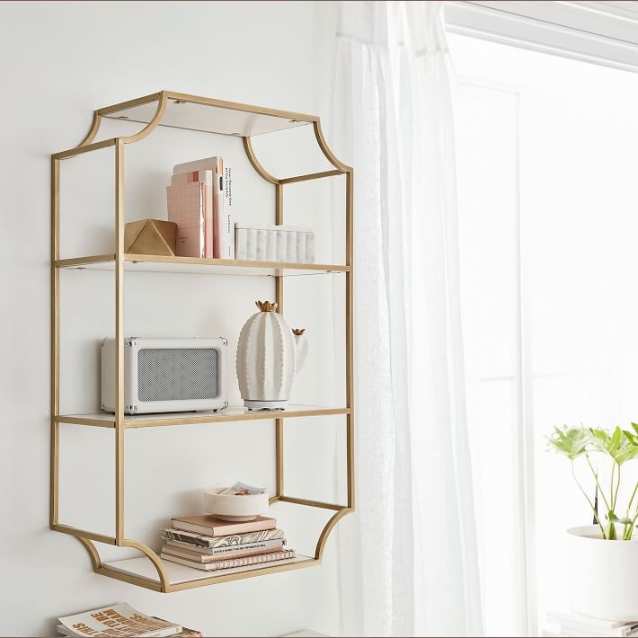 Scalloped Wall Bookcase | Pottery Barn Teen