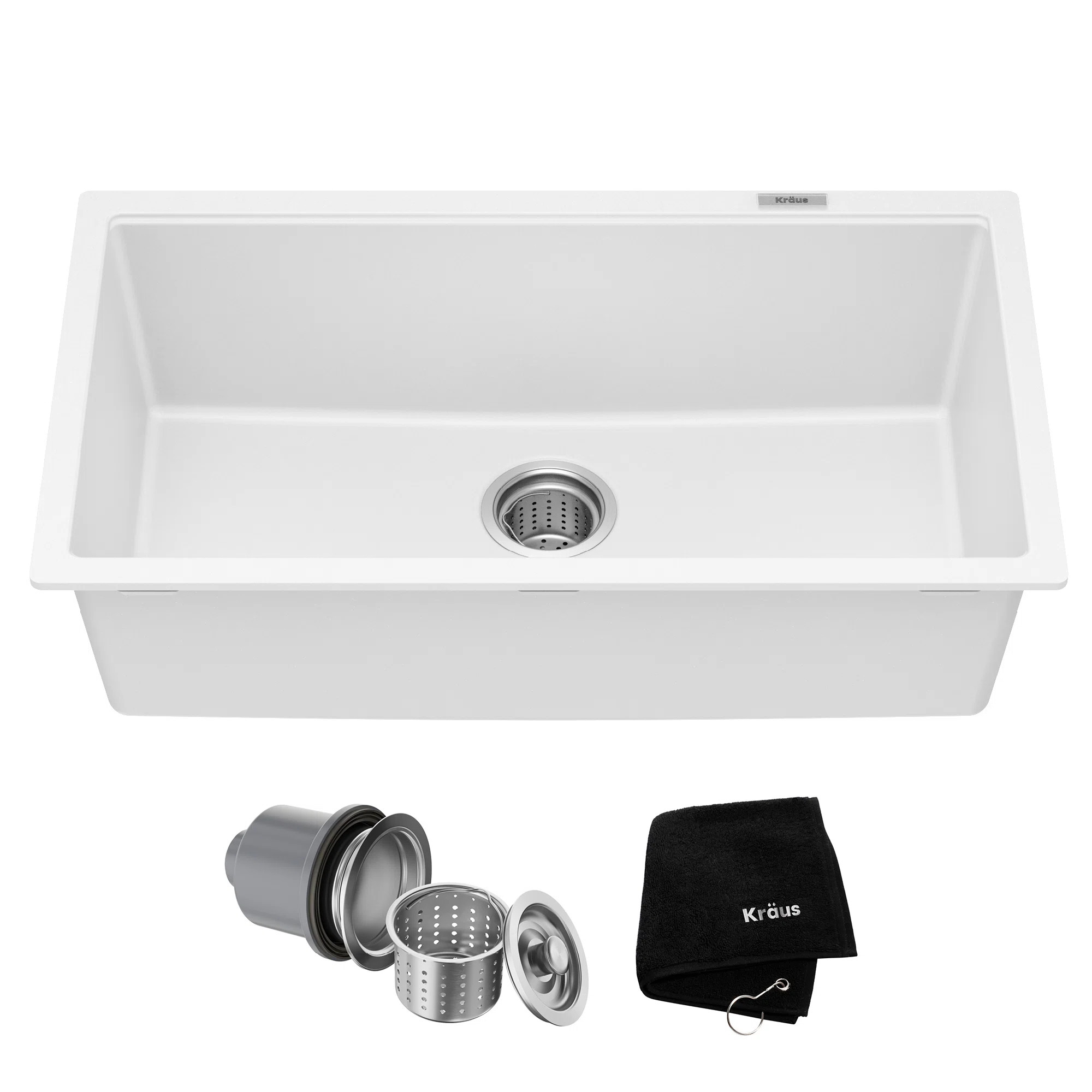 KRAUS Undermount Single Bowl Onyx Granite Kitchen Sink | Wayfair North America