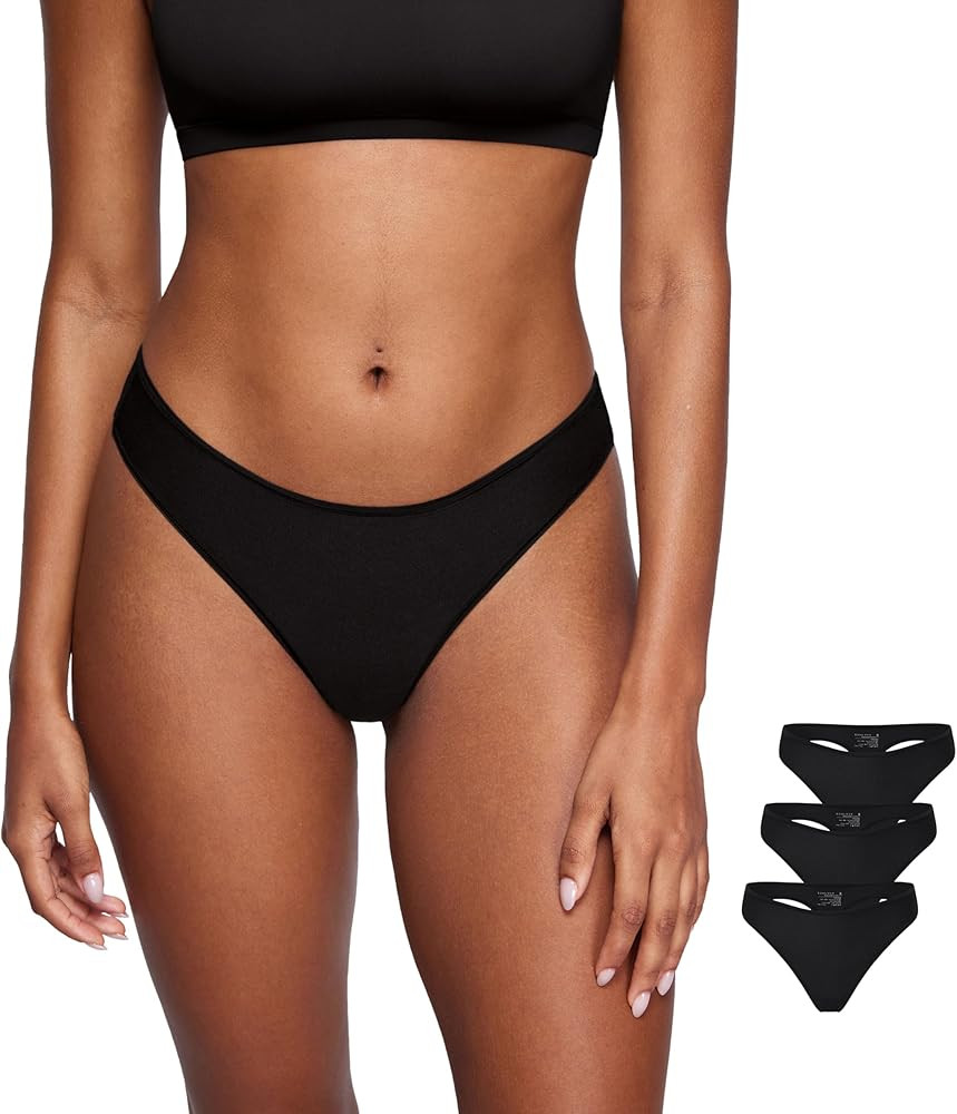 Magneticfit Thongs for Women Stretch Sexy Underwear Comfort Tagless Thong Low Rise Breathable Pan... | Amazon (US)