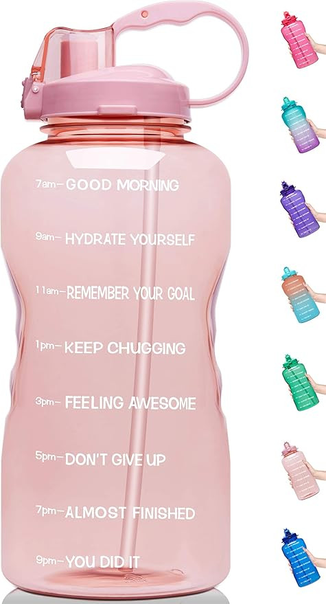 Venture Pal 64 OZ Water Bottle with Motivational Time Marker & Straw - Leakproof BPA Free Reusble... | Amazon (US)