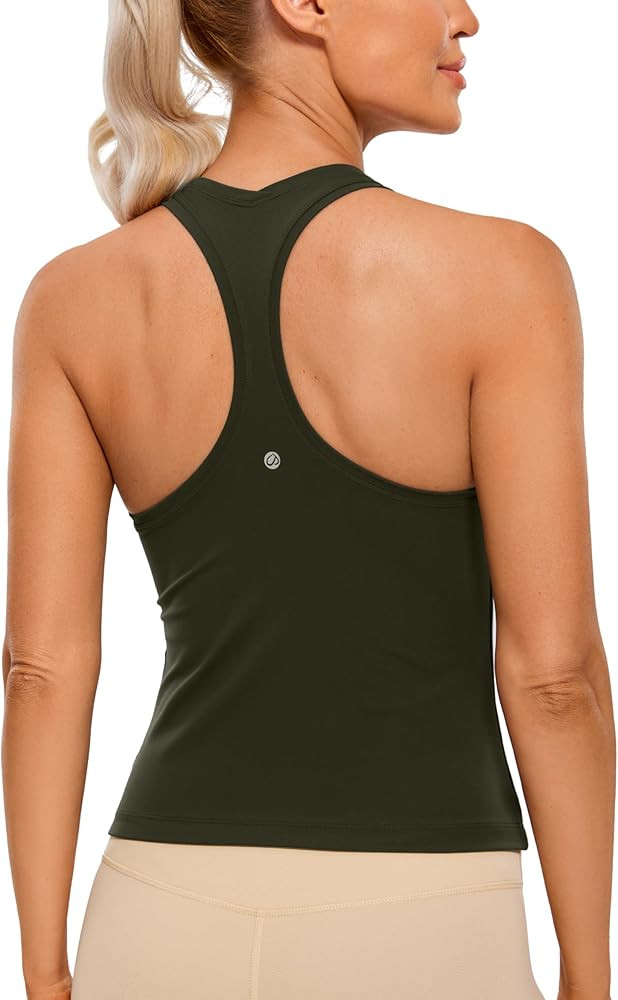 CRZ YOGA Butterluxe Racerback Workout Tank Tops for Women Sleeveless Gym Tops Athletic Yoga Shirt... | Amazon (US)