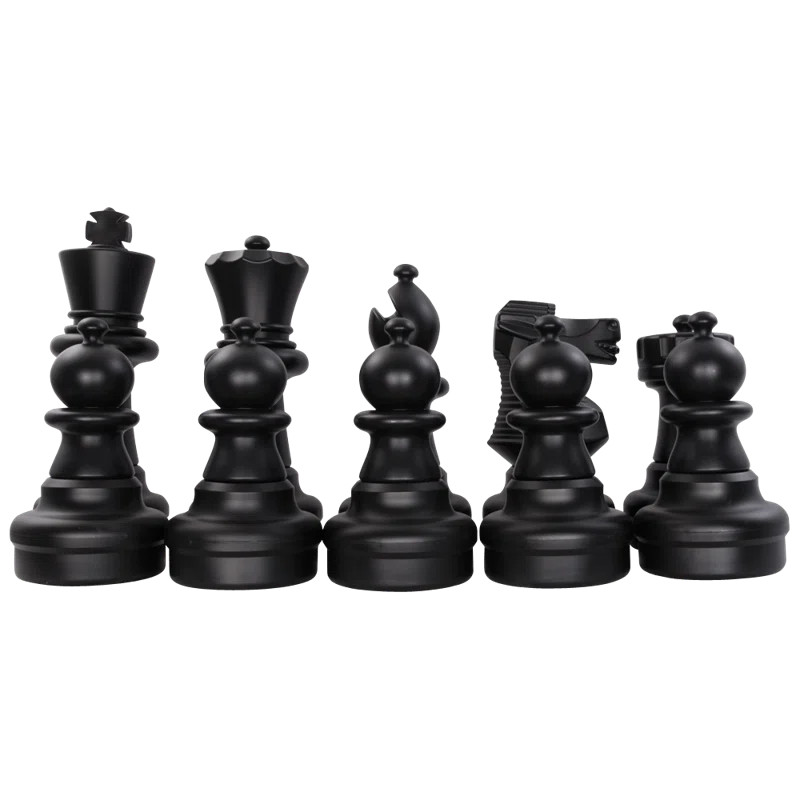 25" Giant Plastic Chess Set with Quick Fold Nylon Board | Wayfair North America