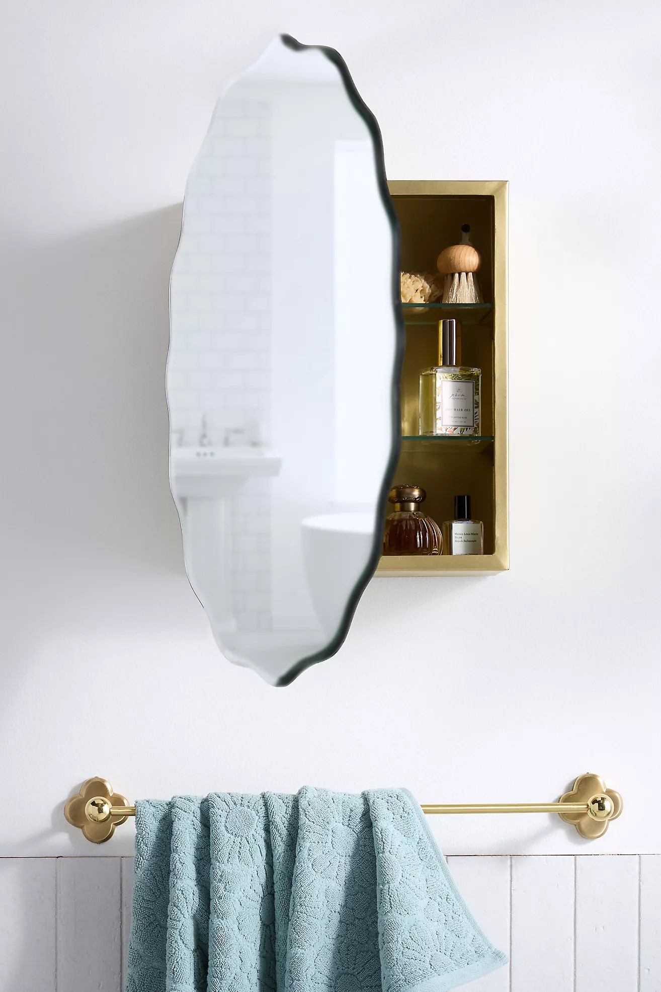 Coquille Wall Mount Medicine Cabinet Mirror | Anthropologie (US)