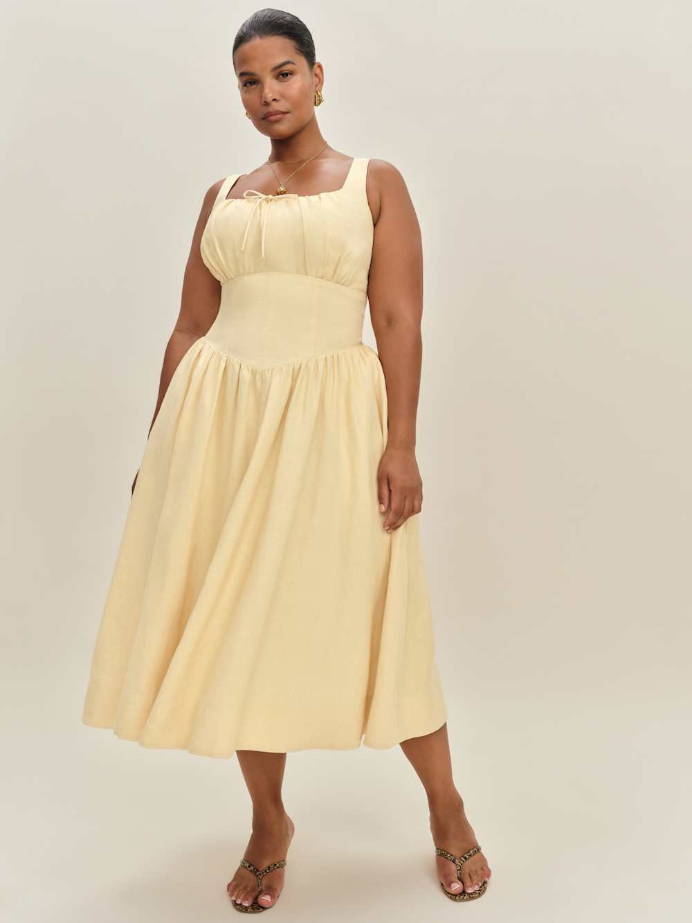 Balia Linen Dress Es | Reformation (Global)