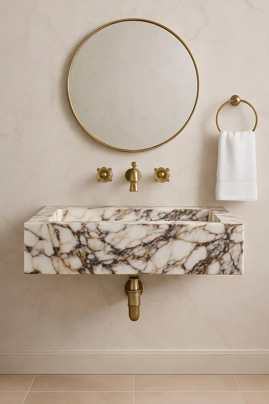 Custom Size Calacatta Viola Luxury Marble Sink, Viola Premium Hand Carved Marble Wash Basin, Stra... | Etsy (US)