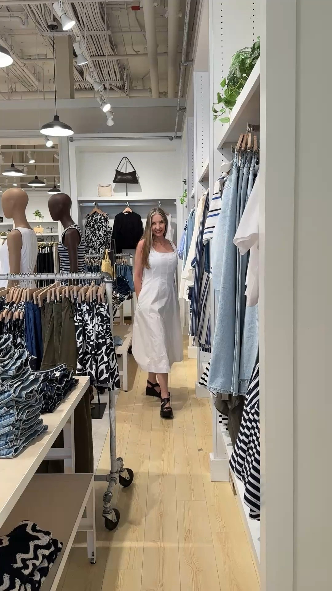 Dressing room diary … such a fresh and pretty white midi dress. Size down one size. #summerdress #cottonpoplin #fitandflare #mididress #dressingroomdiary

#LTKSeasonal #LTKootd #LTKgrwm