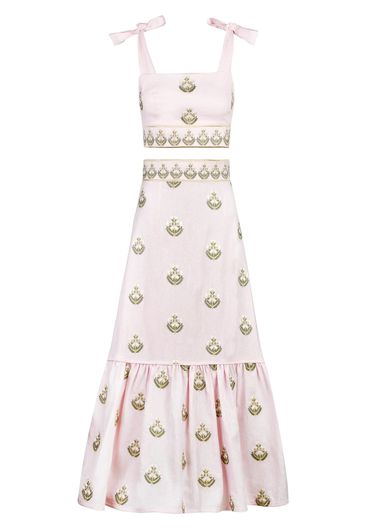 OTM Exclusive: Begum Set in Pink & White | Over The Moon