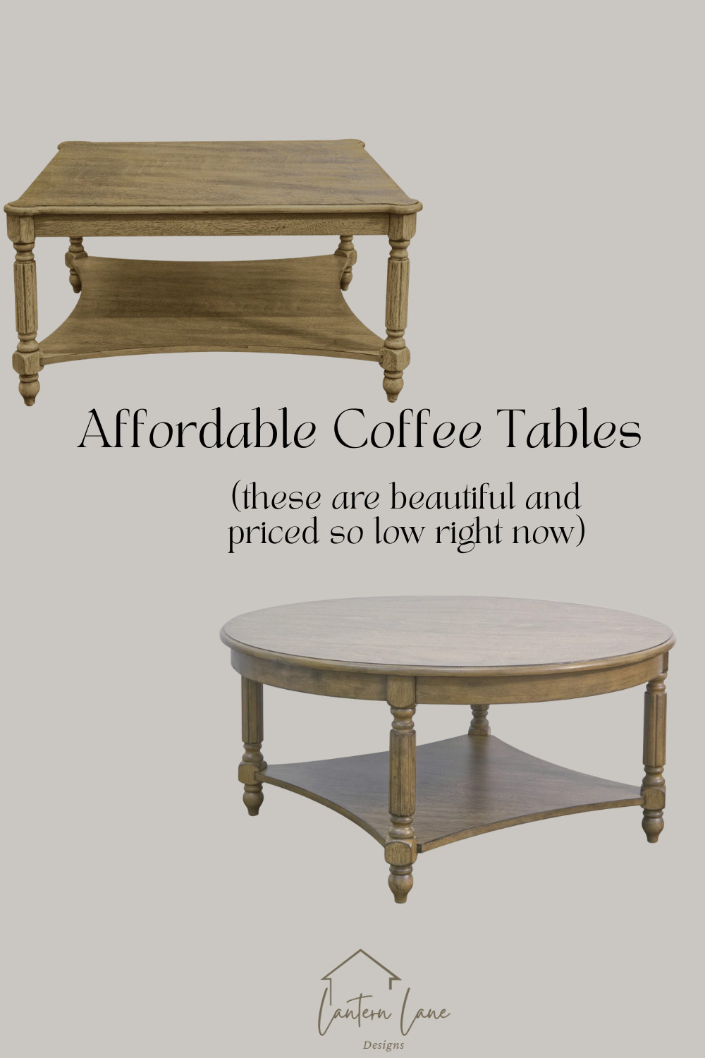 Can't believe the price of these coffee tables. They are gorgeous and currently under $150! Come in other colors as well. 

round coffee table, square coffee table, pottery barn look for less 

 #LTKHome #LTKSaleAlert