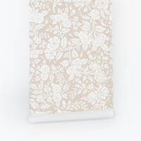 Neutral Granny Chic Design Wallpaper | Livettes Wallpaper