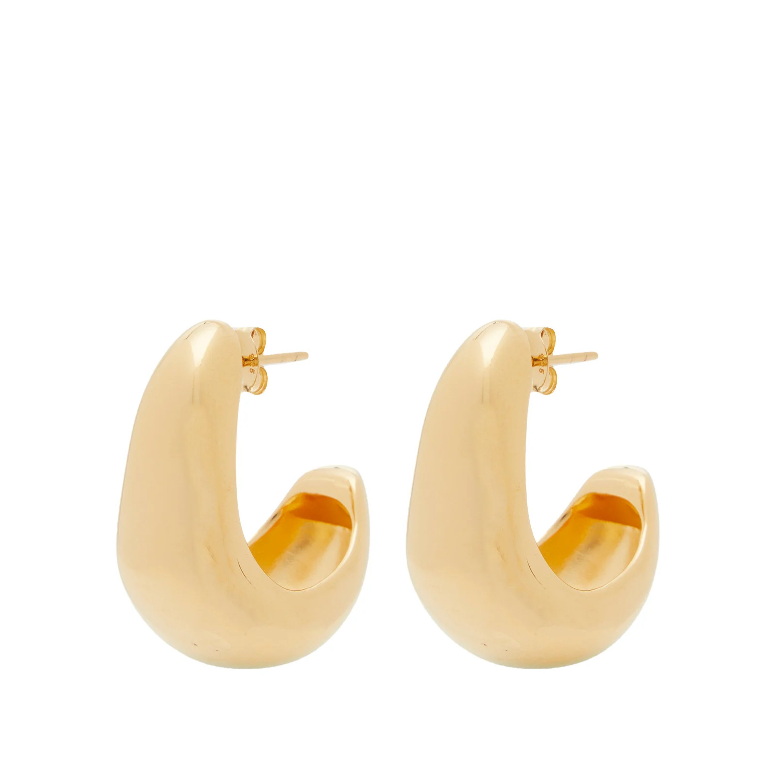 Missoma Women's Organic Dome Hoop Earrings Gold | END. Clothing