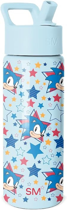 Simple Modern Sonic the Hedgehog Kids Water Bottle & Toddler Cup | 18oz | Amazon (US)