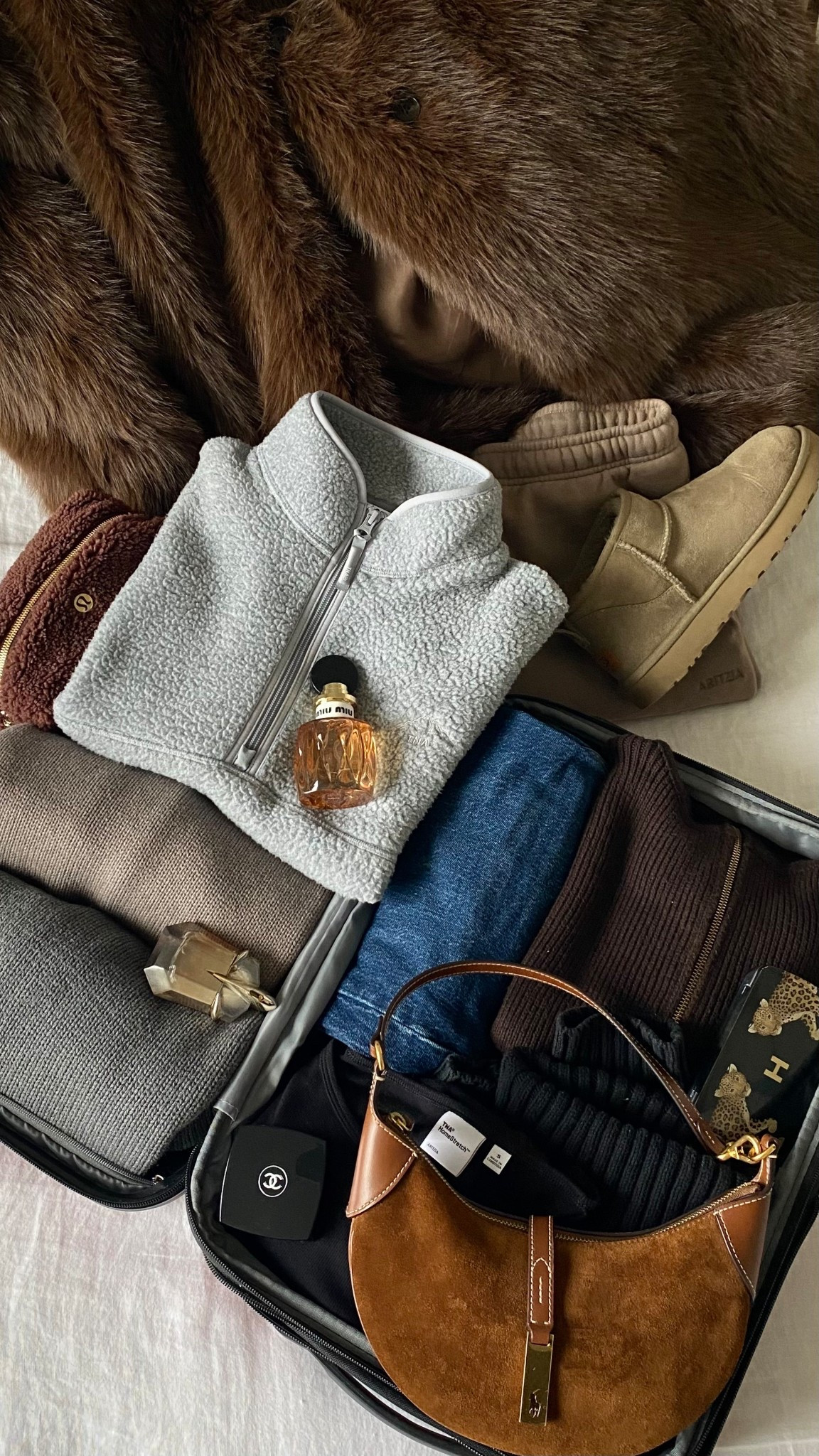 what I’m packing for thanksgiving week at home! bag can be found on RL direct website 

#LTKCyberWeek #LTKHoliday #LTKGiftGuide