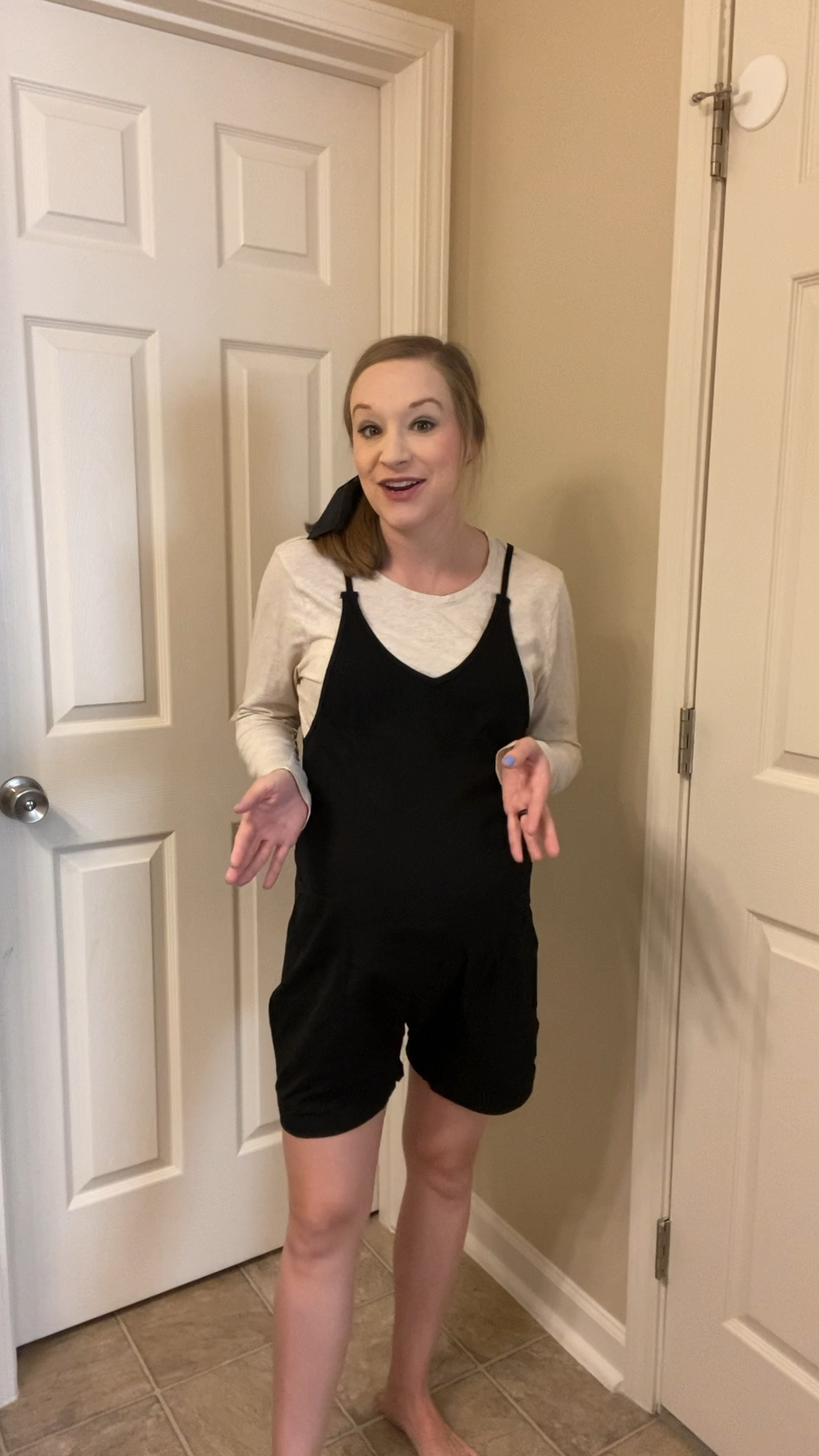 Amazon shorts overalls jumpsuit romper!! The cutest and comfiest shorts romper is only $18 on Amazon and comes in so many color options!! I know I will be living in this shorts romper this spring and summer!! 