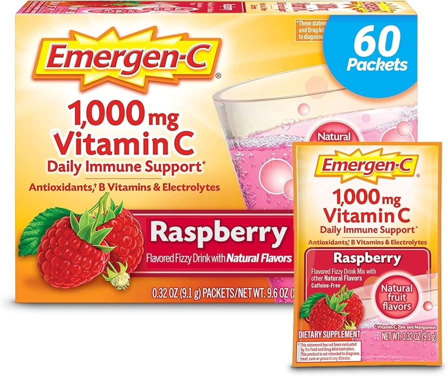 Emergen-C 1000mg Vitamin C Powder, with Antioxidants, B Vitamins and Electrolytes, Vitamin C Supp... | Amazon (US)