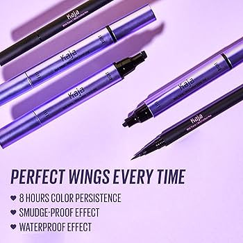 Kaja Winged Eyeliner Set - Wink Stamp Long | with Avocado Extract, Double-ended Wing, Smudge-Proo... | Amazon (US)