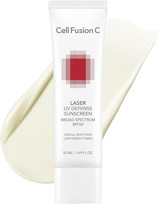Cell Fusion C Laser UV Defense Face Sunscreen SPF 50, PDRN & 6 Ceramides, Broad Spectrum Korean S... | Amazon (US)