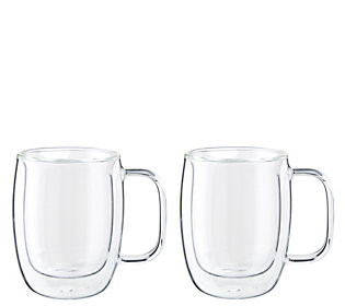 ZWILLING Sorrento Plus 4.5-oz Espresso Glass Mu g Set of 2 | QVC