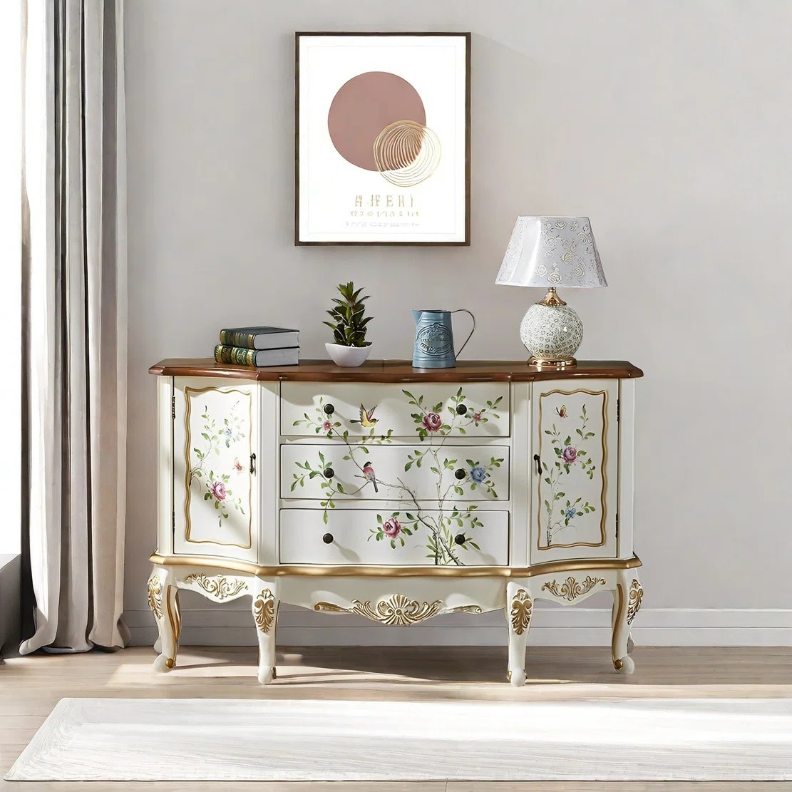 American Sideboard With 2 Doors And 3 Drawers | Wayfair North America