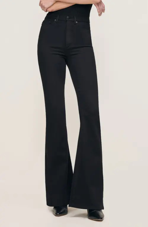 DL1961 Rachel Flare Instasculpt™ High Rise Jeans in Black at Nordstrom, Size 25 | Nordstrom